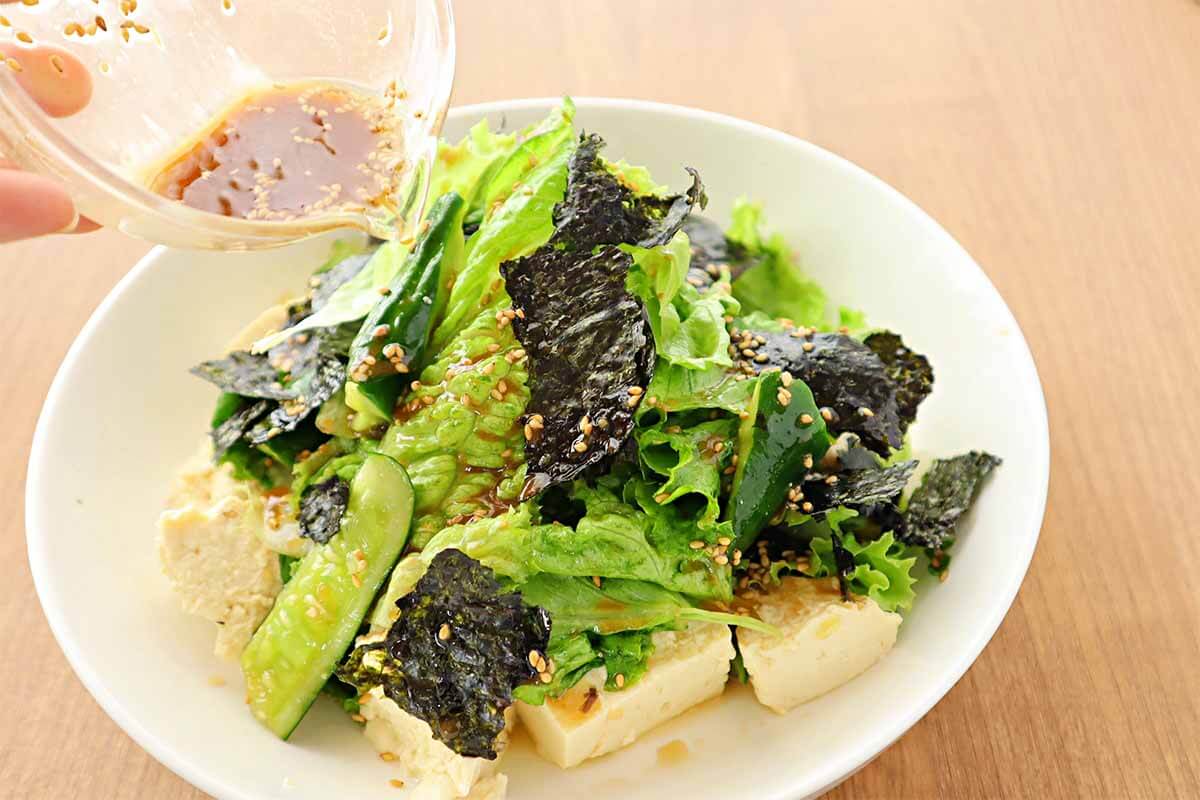 【メンズレシピ】豆腐チョレギサラダ