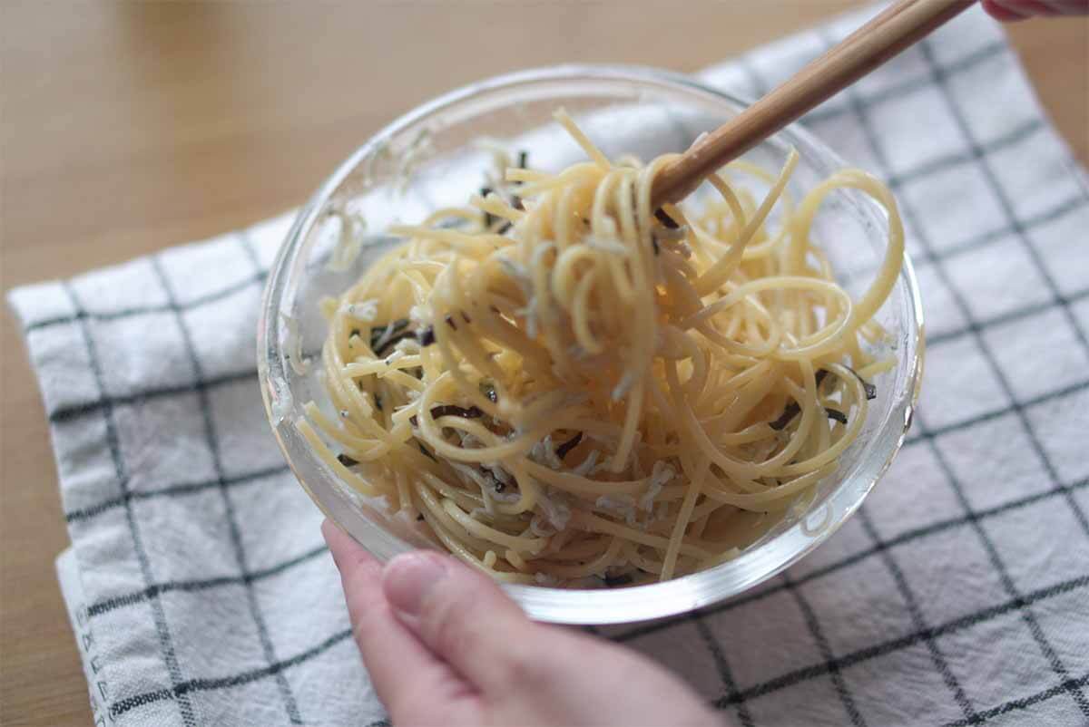 【メンズレシピ】冷製しらすパスタ