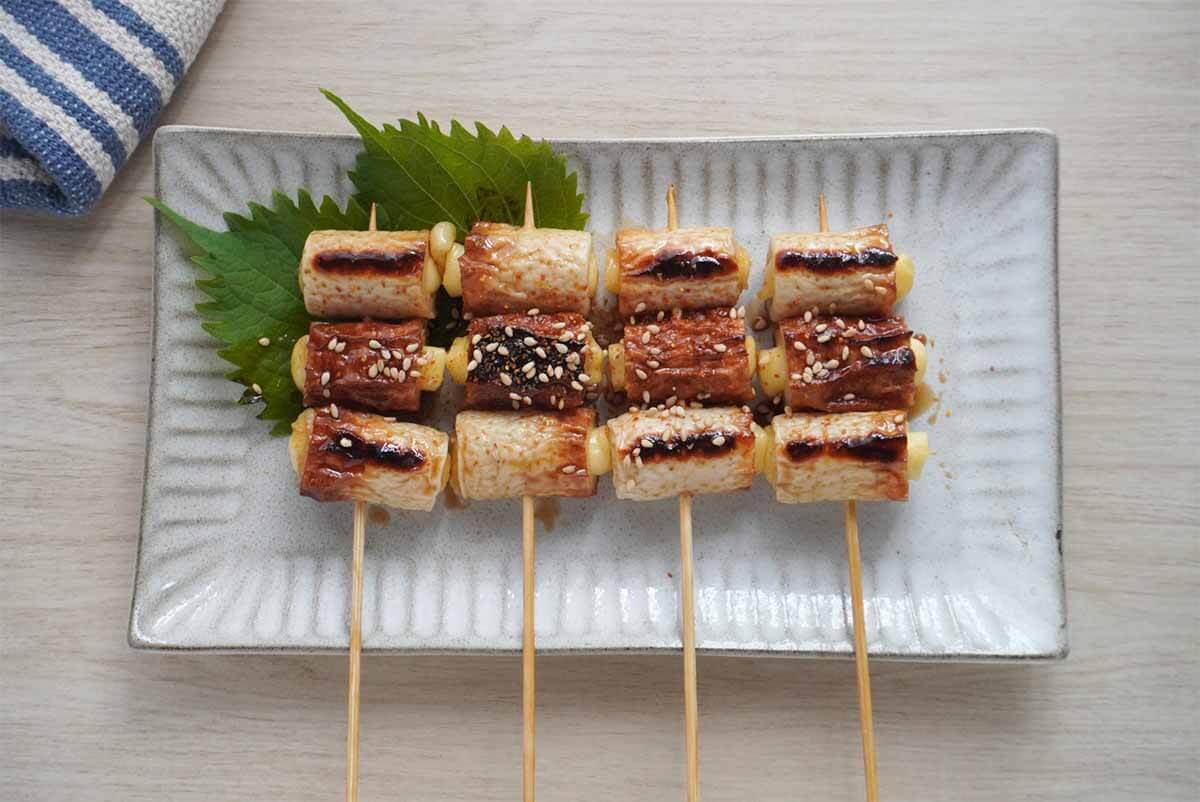 【メンズレシピ】ちくわチーズの焼き鳥風