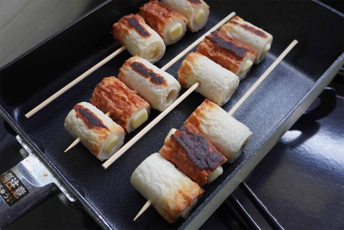 【メンズレシピ】ちくわチーズの焼き鳥風