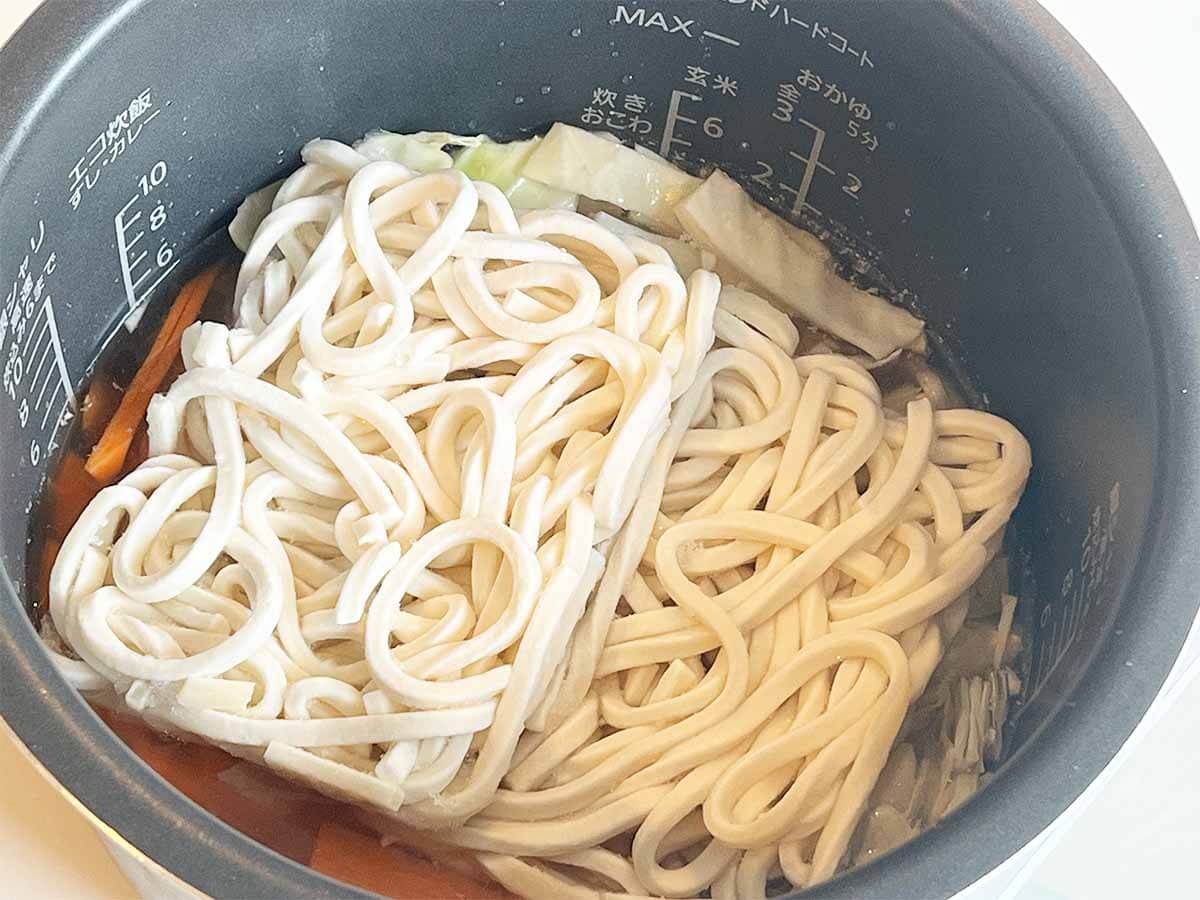 【メンズレシピ】炊飯器でちゃんぽんうどん