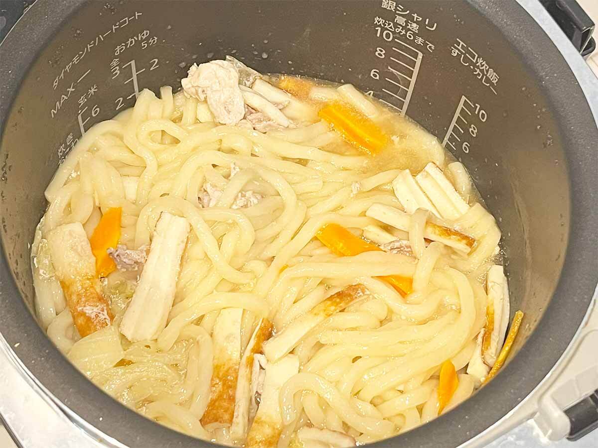 【メンズレシピ】炊飯器でちゃんぽんうどん