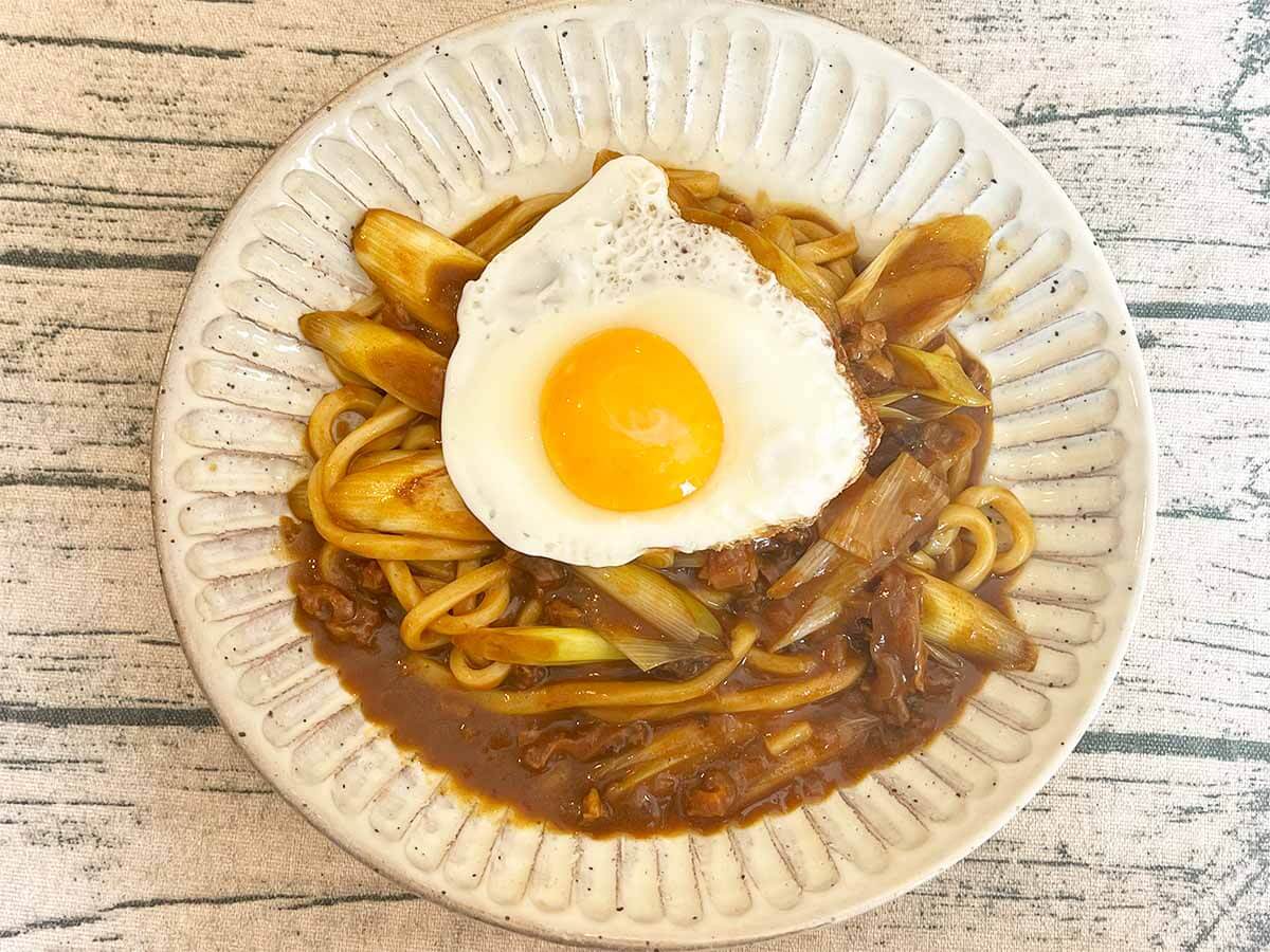 【メンズレシピ】無印牛すじカレーうどん