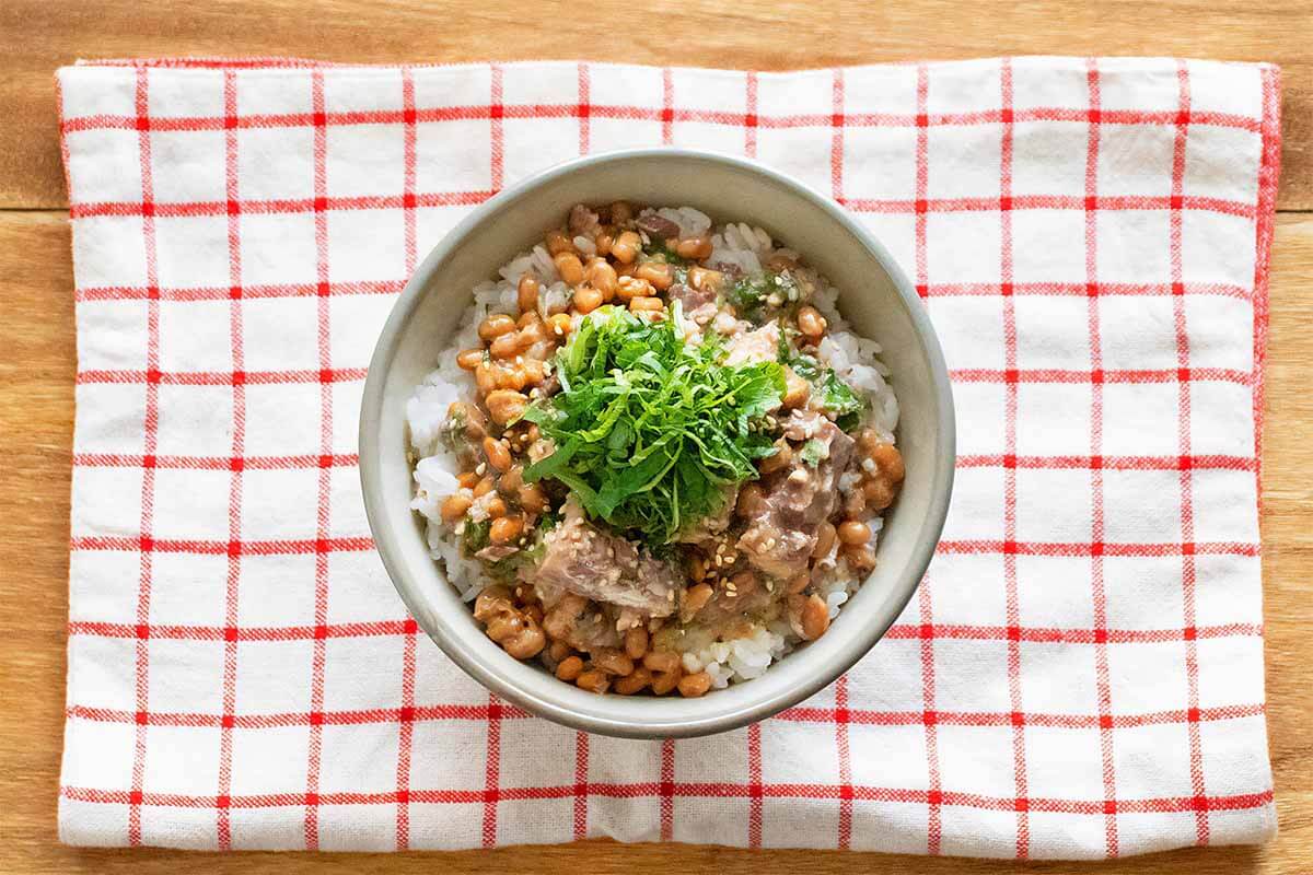 【メンズレシピ】サバ納豆丼