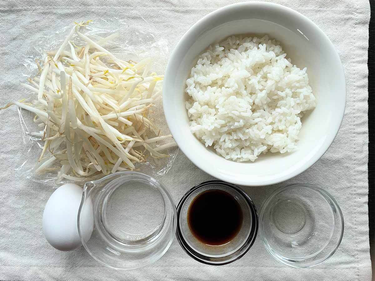 【メンズレシピ】もやしの卵とじ丼