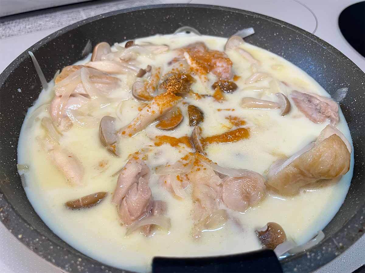 【メンズレシピ】時短豆乳煮