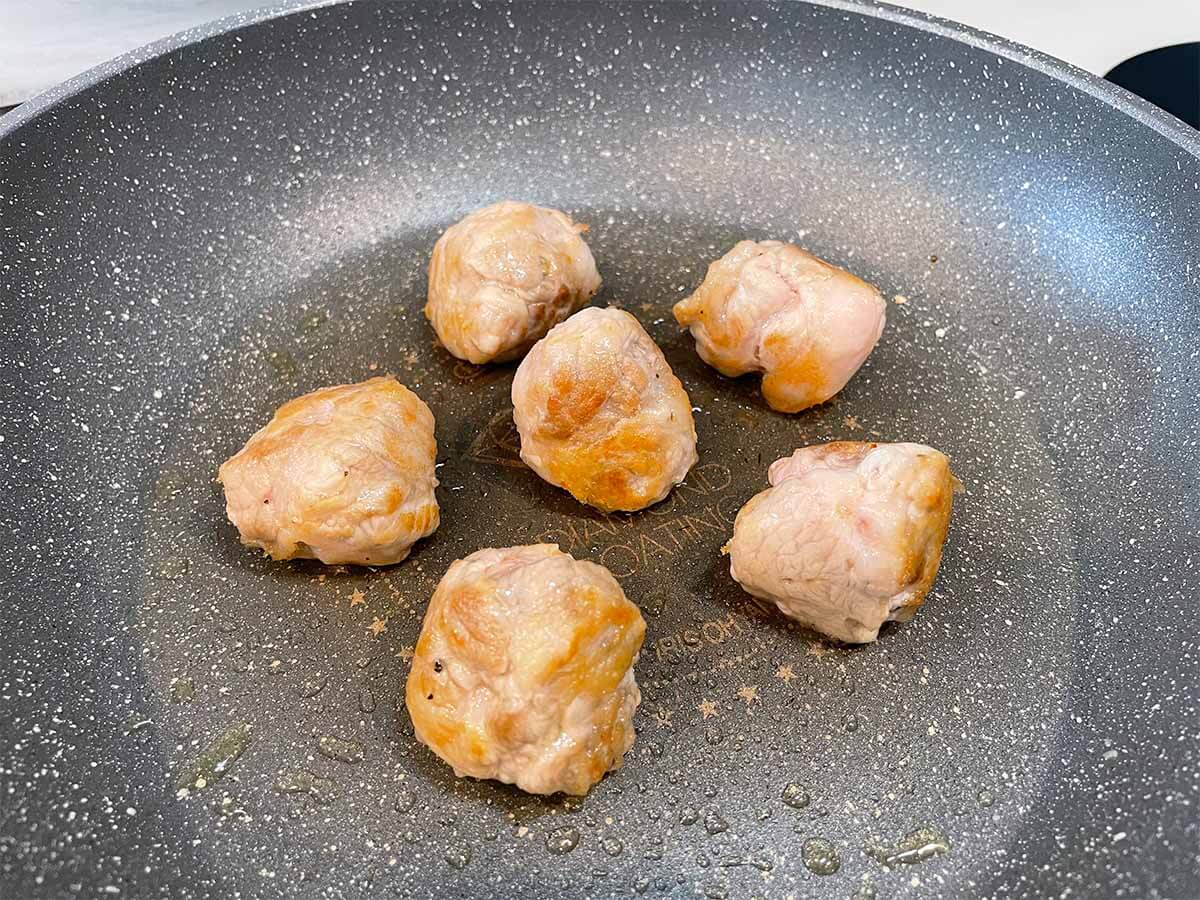 【メンズレシピ】ワンパン肉ボール