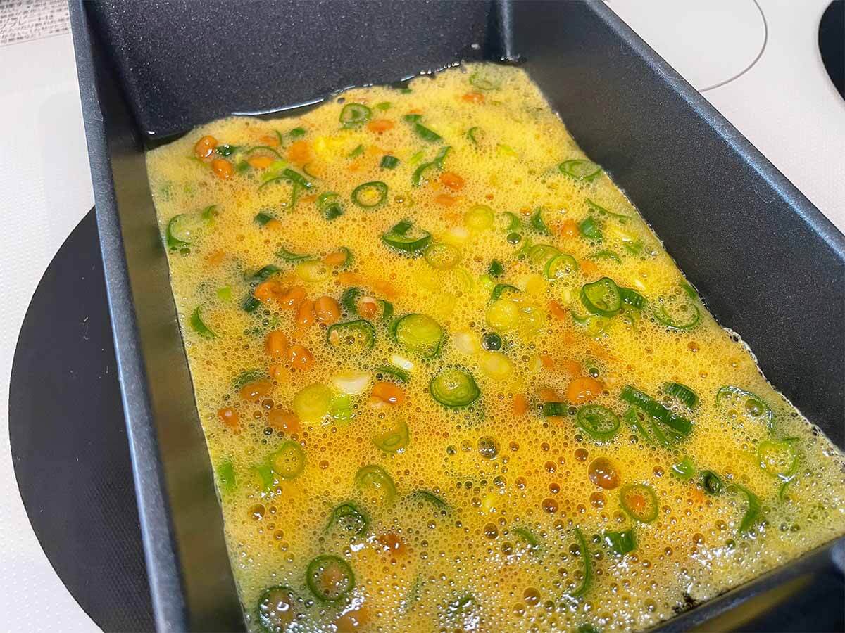 【メンズレシピ】納豆入り卵焼き