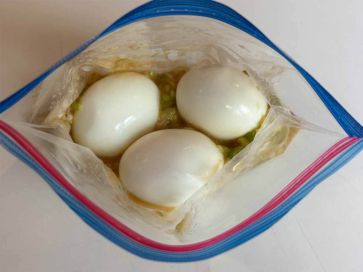 【メンズレシピ】ネギ塩味玉