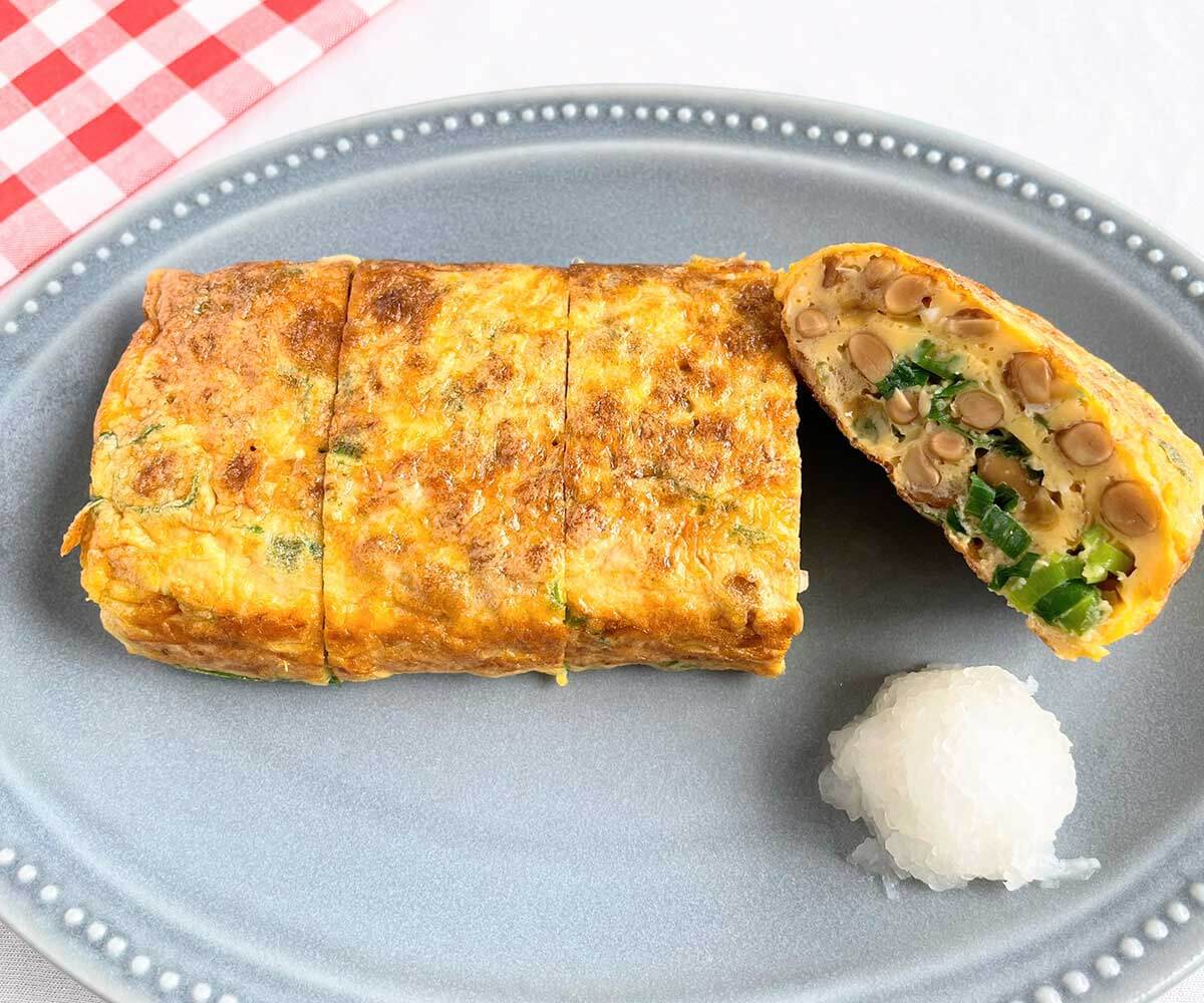 【メンズレシピ】納豆入り卵焼き