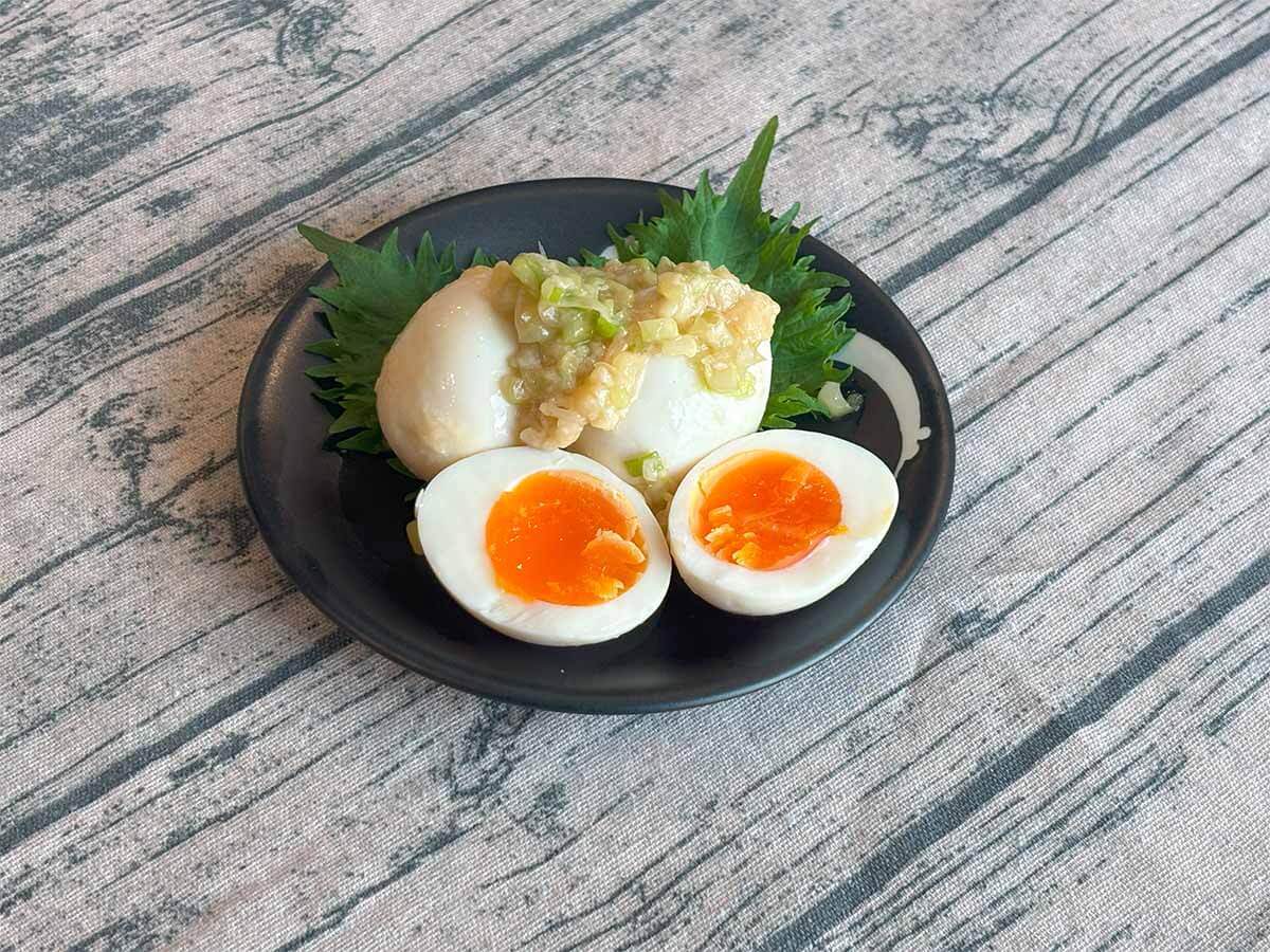 【メンズレシピ】ネギ塩味玉