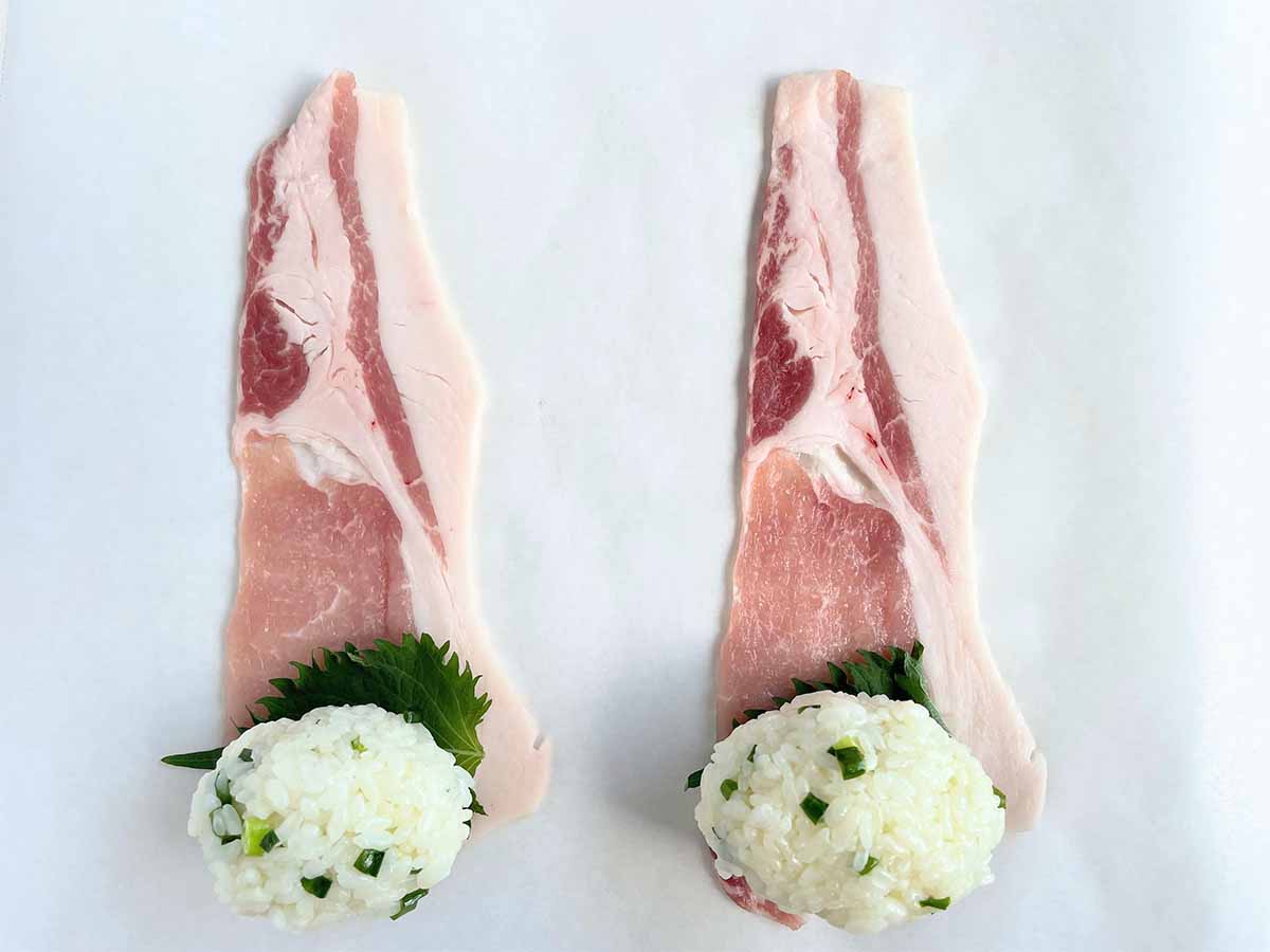 【メンズレシピ】醤油マヨネーズ味の肉巻きおにぎり