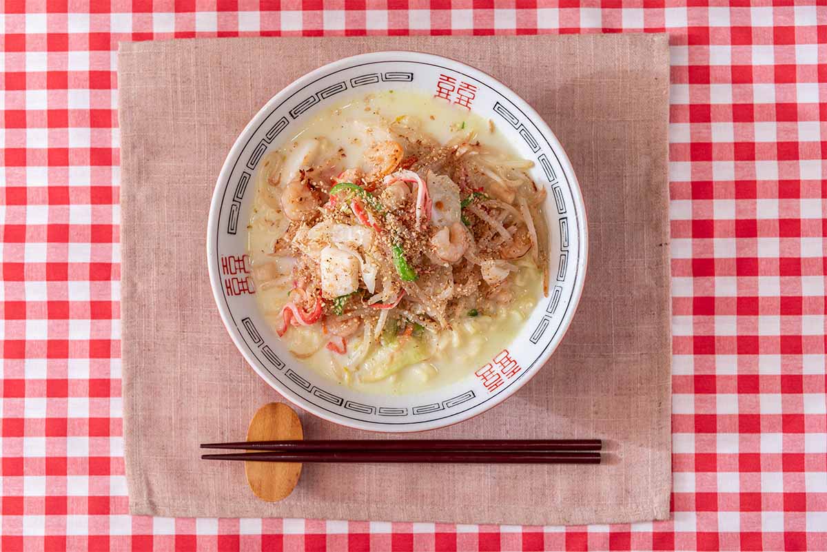 【メンズレシピ】ちゃんぽん風豆乳ラーメン