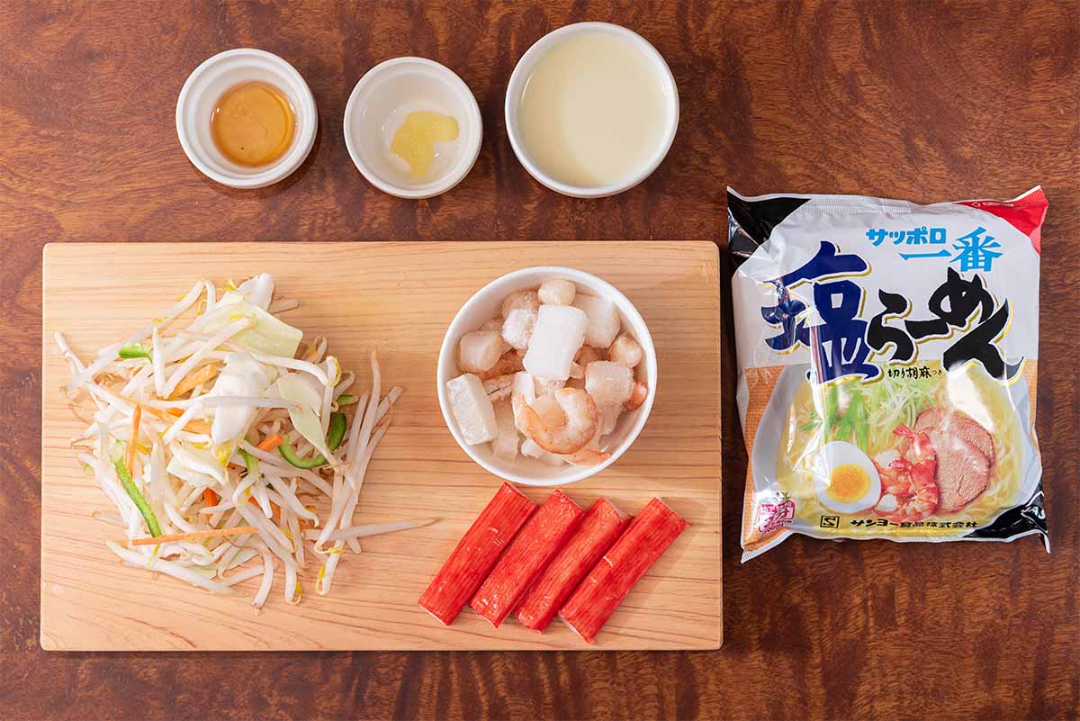 【メンズレシピ】ちゃんぽん風豆乳ラーメン