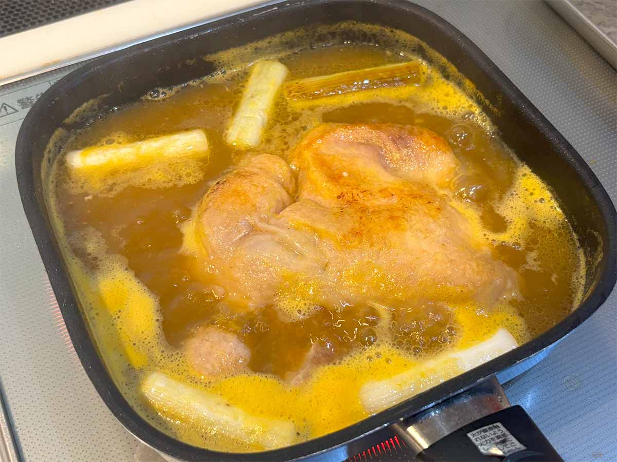【メンズレシピ】鶏もものオレンジジュース照り焼き