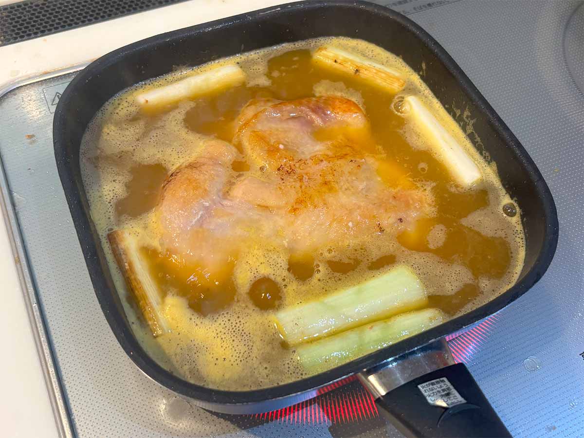 【メンズレシピ】鶏もものオレンジジュース照り焼き