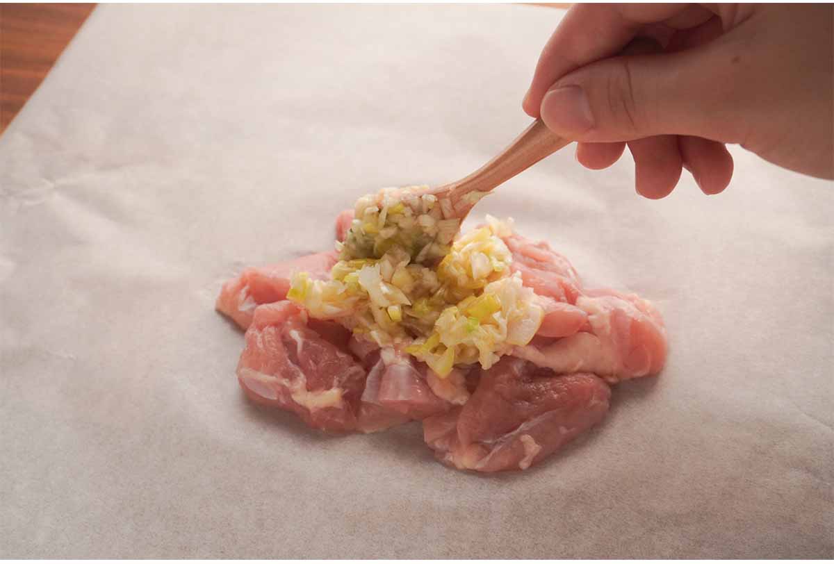 【メンズレシピ】鶏肉のねぎ塩だれ蒸し