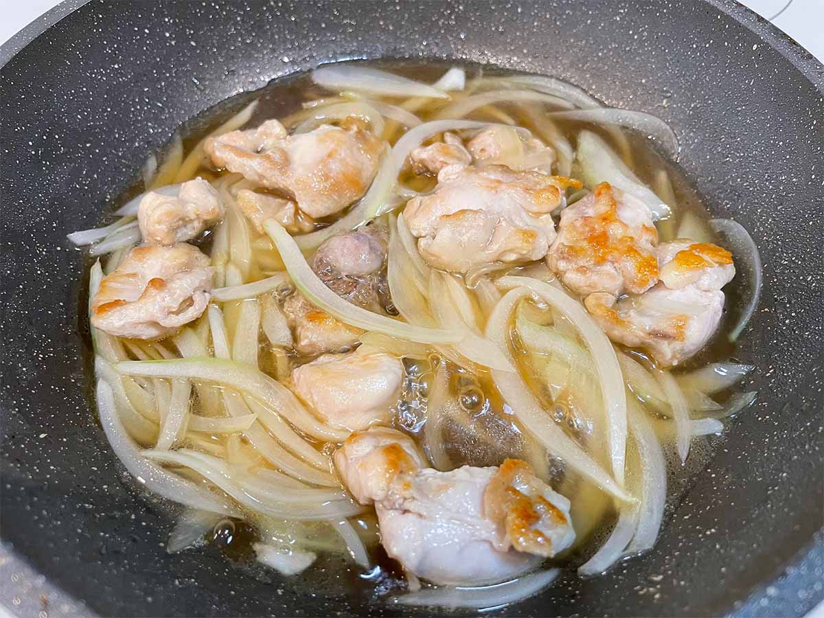 【メンズレシピ】めんつゆ(2倍濃縮)親子丼