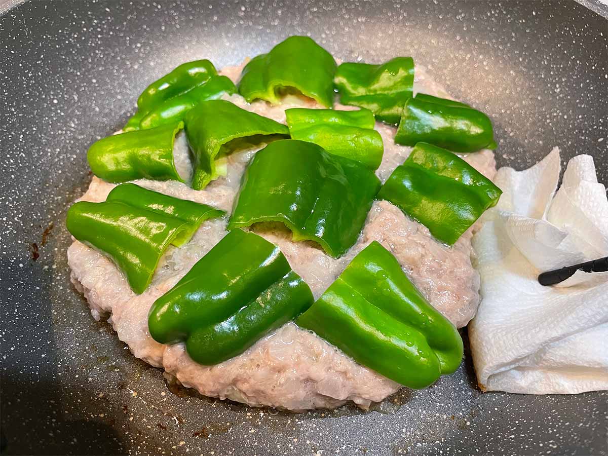 【メンズレシピ】ピーマンの肉詰めない