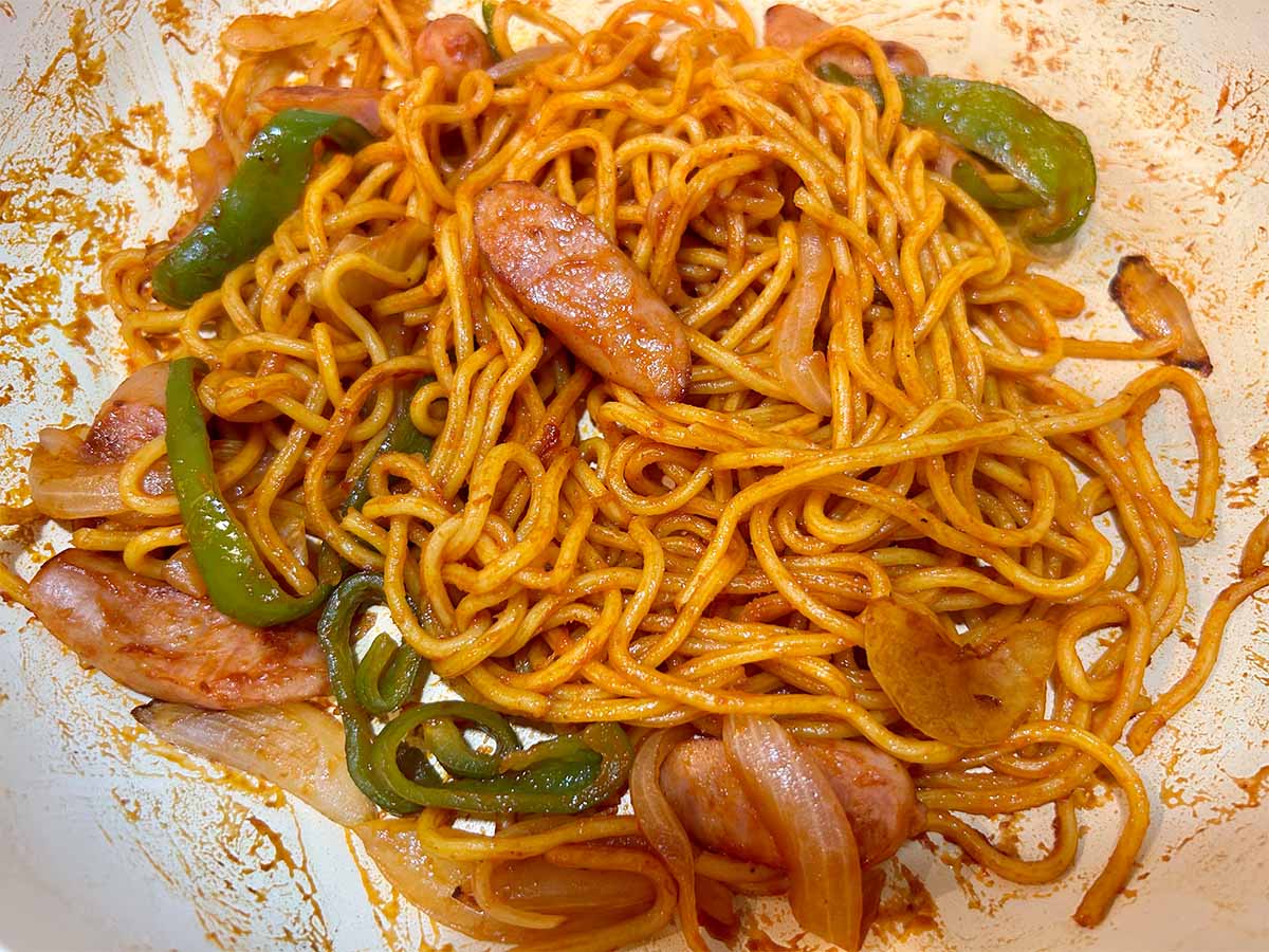 【メンズレシピ】焼きそばナポリタン