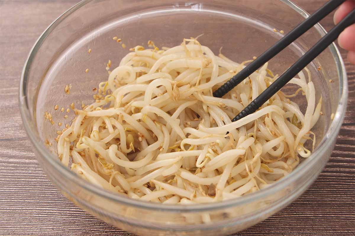 【メンズレシピ】旨辛もやしナムル