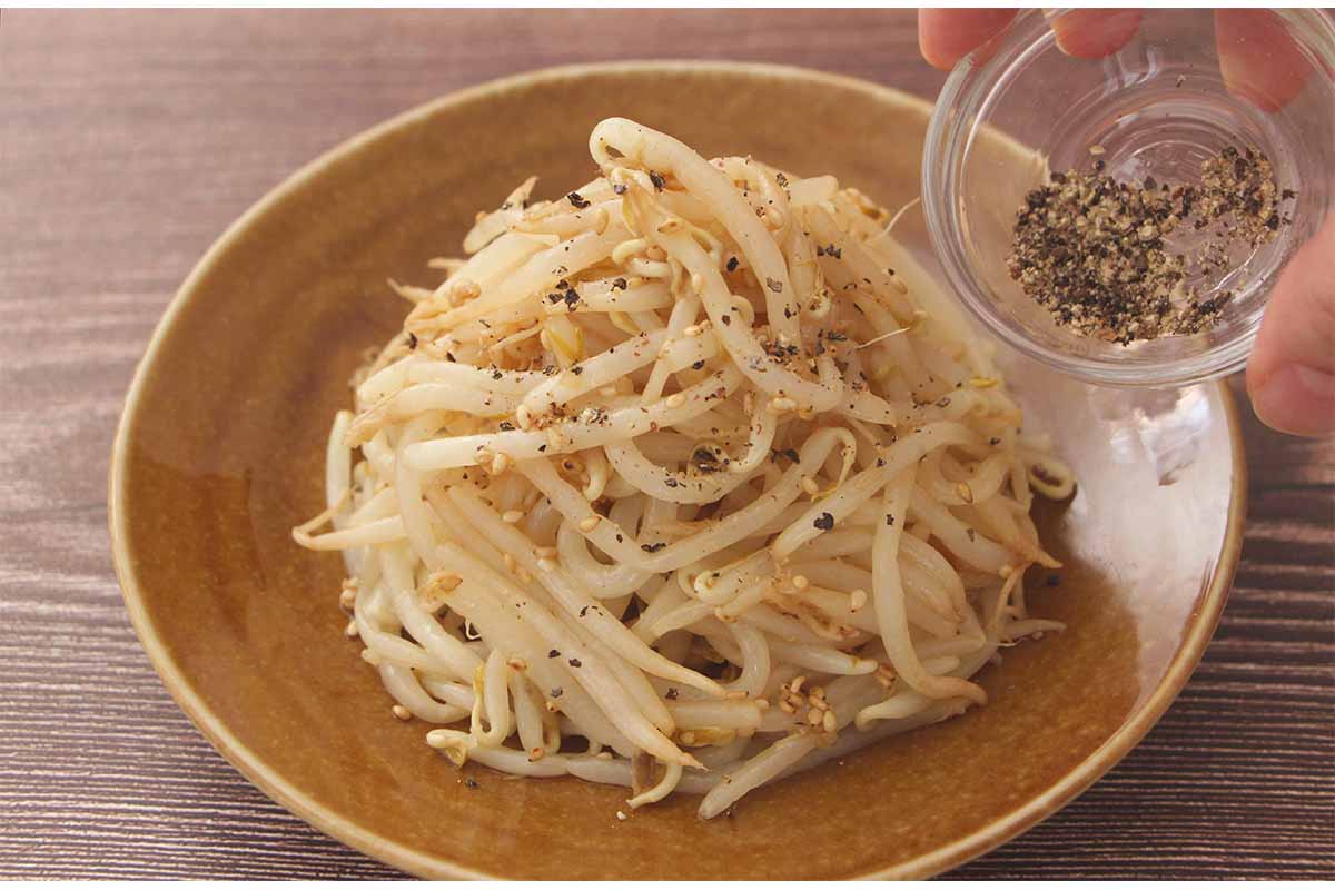 【メンズレシピ】旨辛もやしナムル