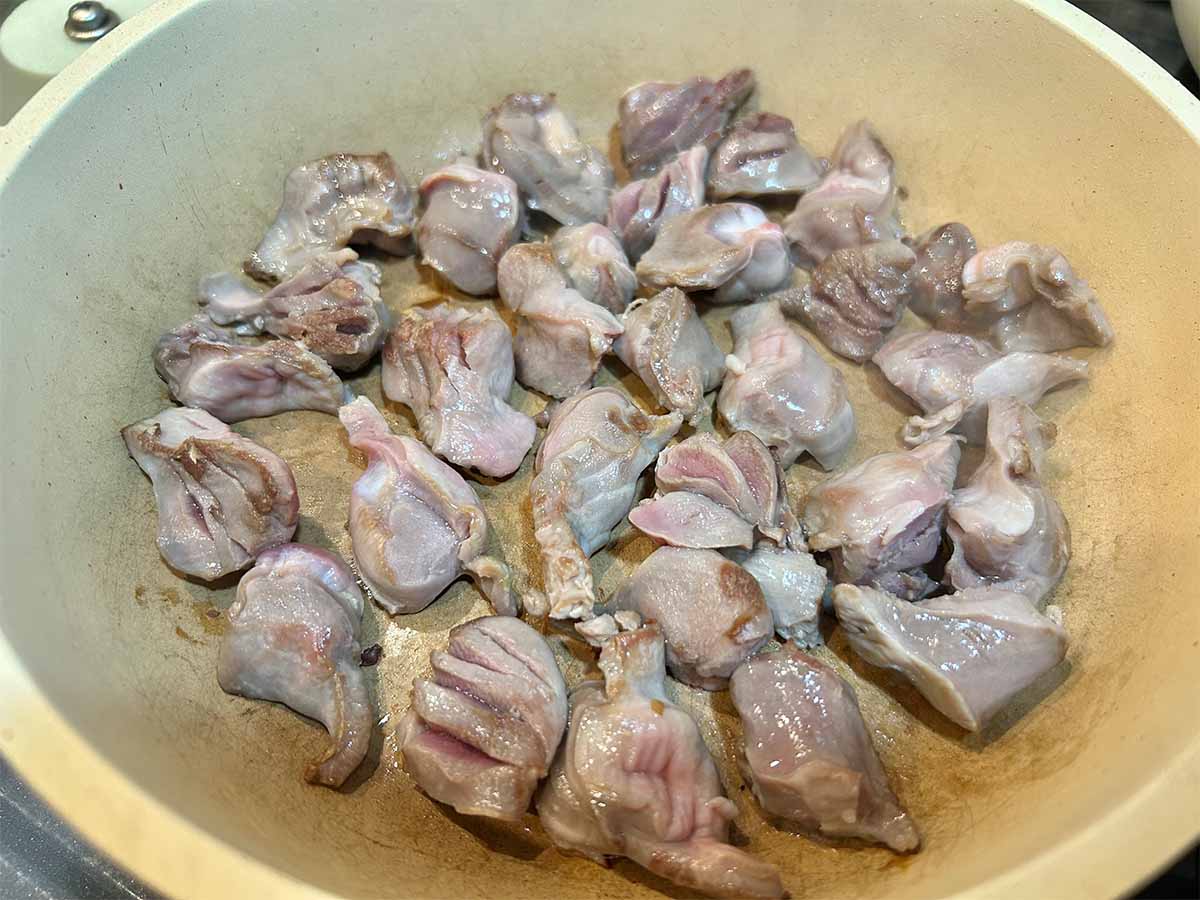 【メンズレシピ】砂肝のねぎ塩柚子胡椒炒め