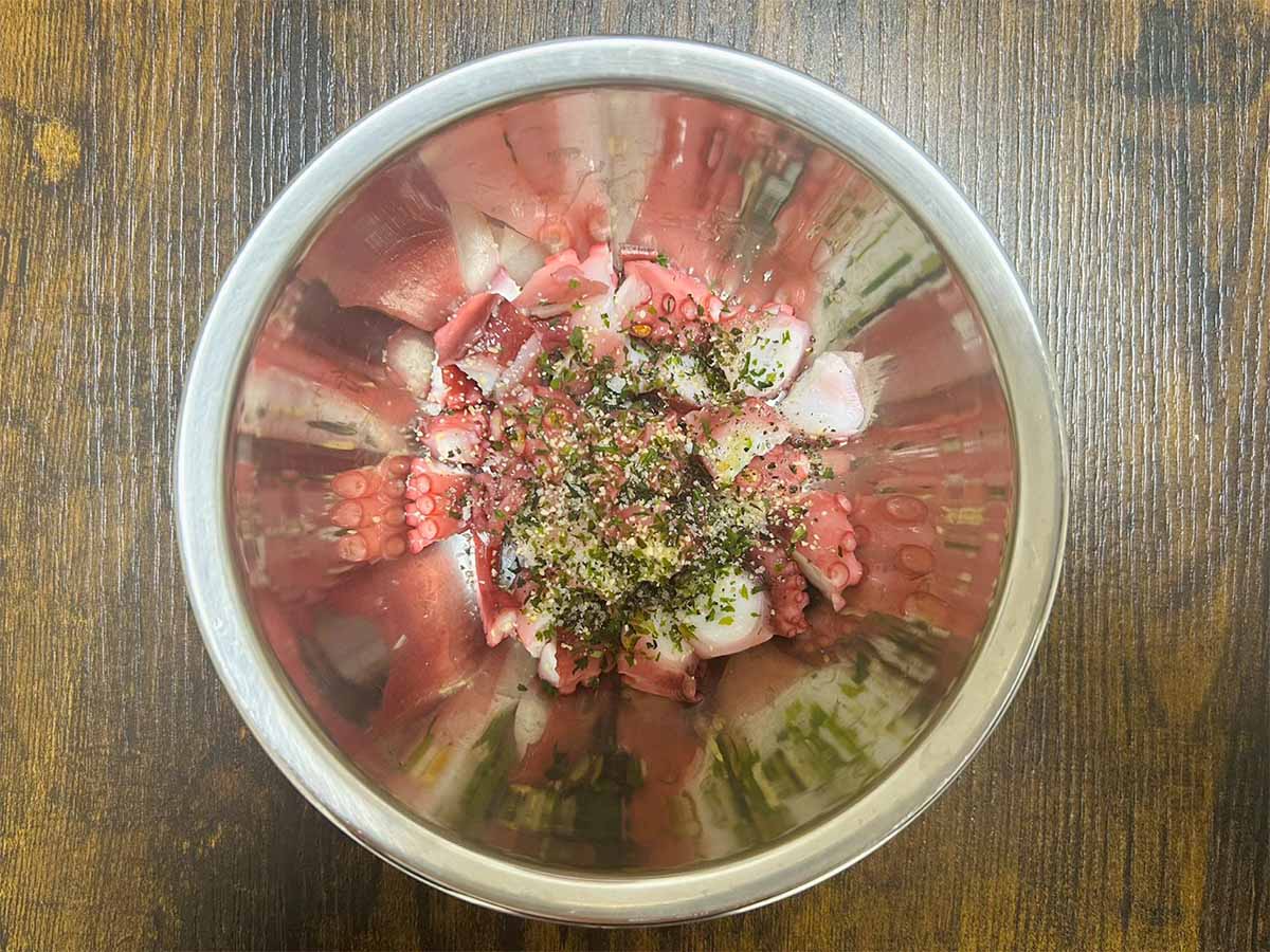 【メンズレシピ】タコの磯辺ガーリック和え