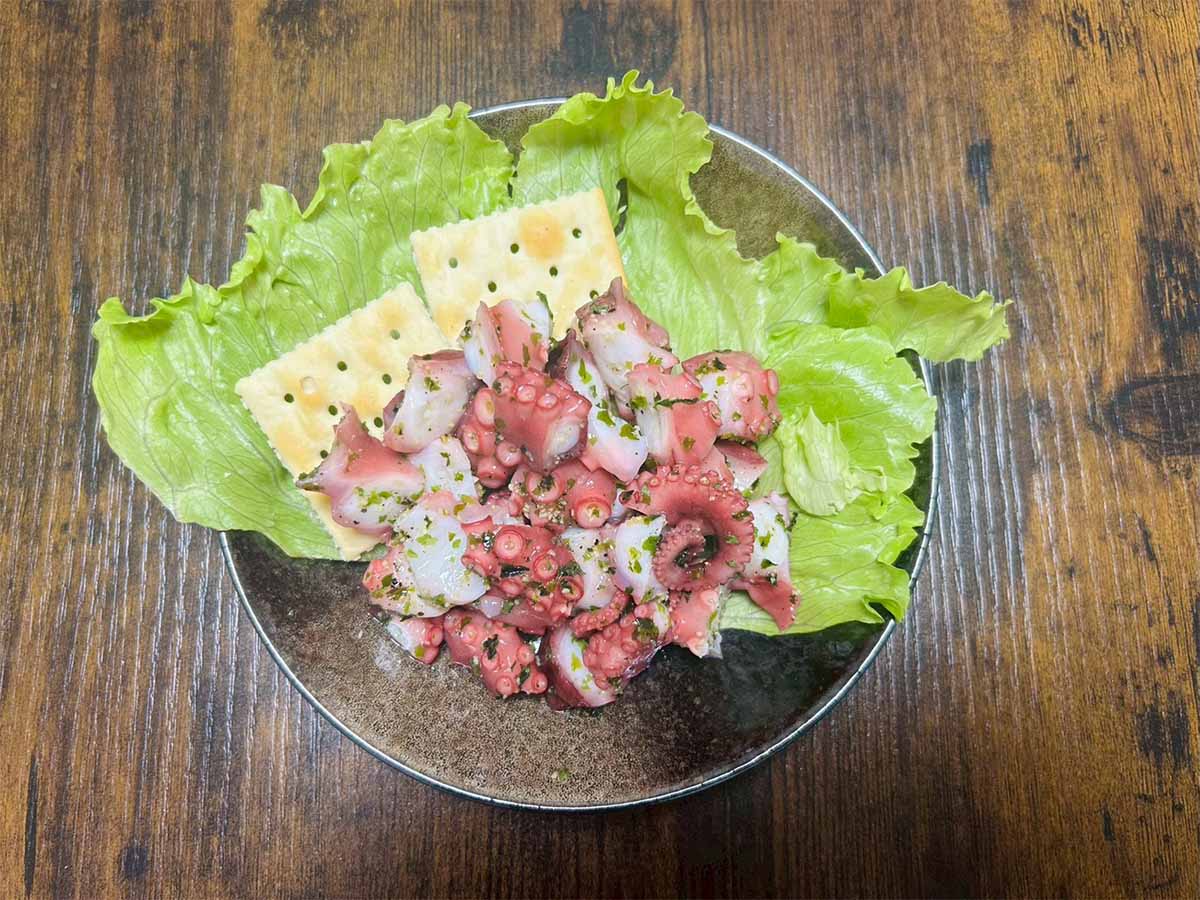 【メンズレシピ】タコの磯辺ガーリック和え