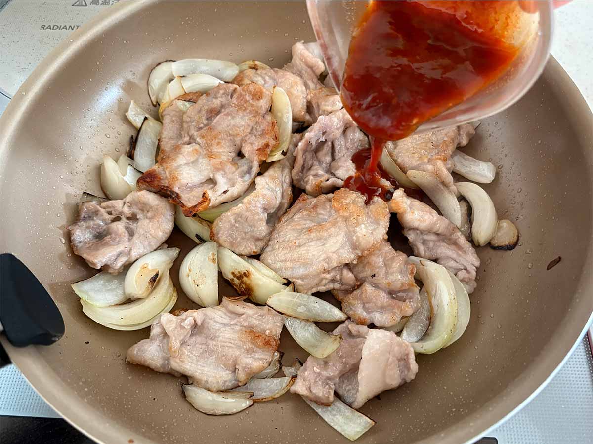 【メンズレシピ】豚肉のヤンニョムソース炒め
