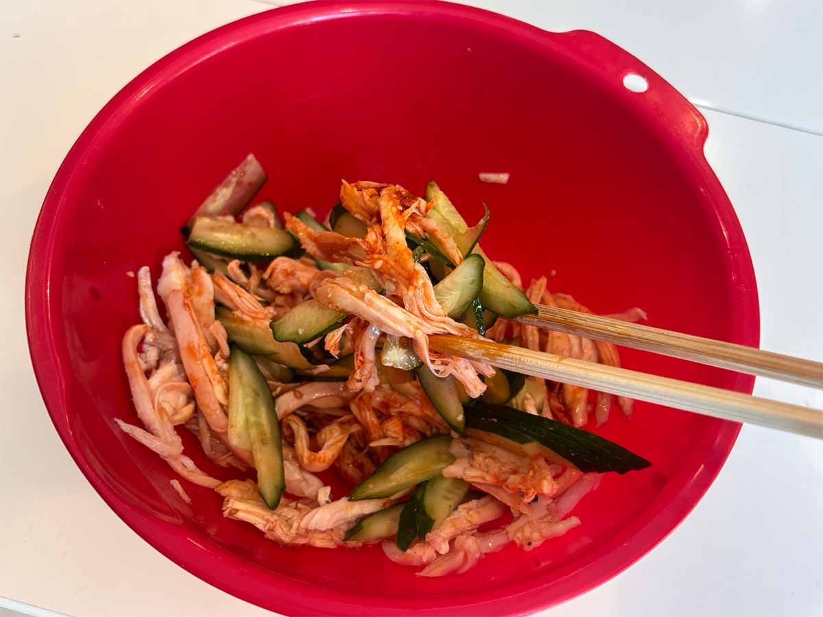 【メンズレシピ】サラダチキンユッケ