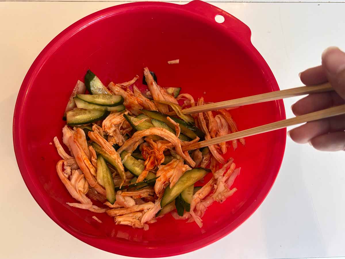 【メンズレシピ】サラダチキンユッケ