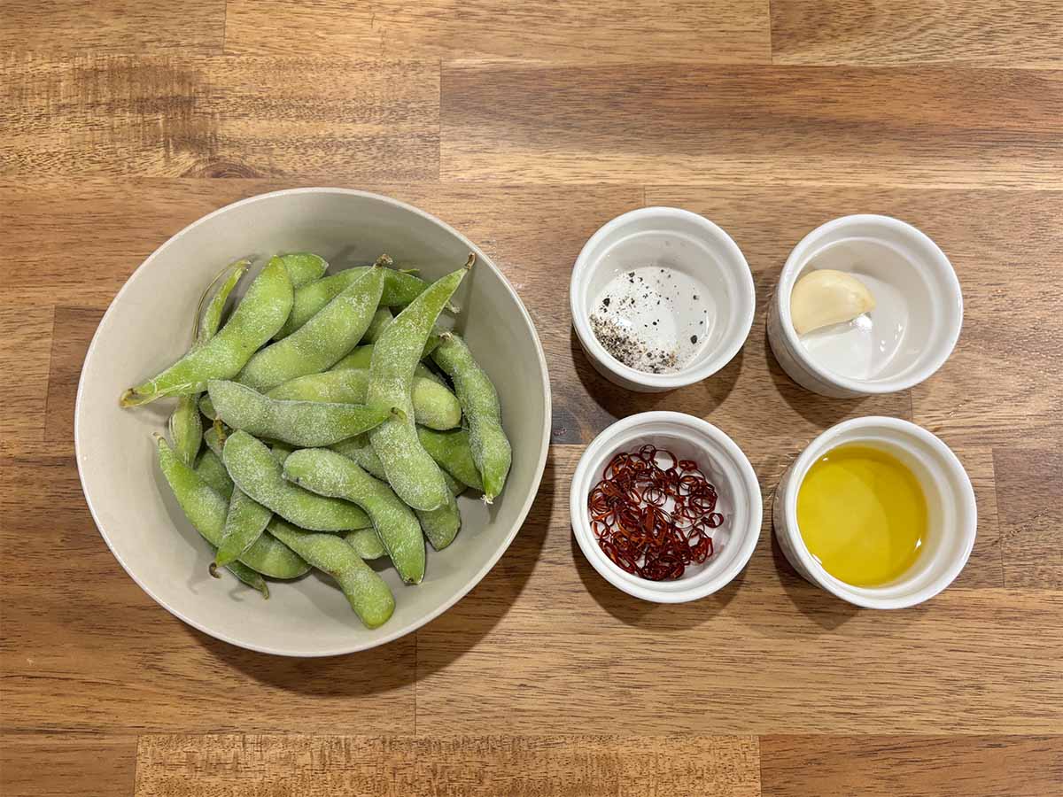 【メンズレシピ】ガーリック枝豆