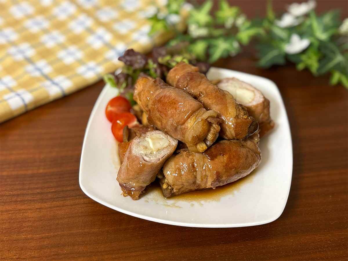 タサン志麻さん「肉巻き(豚薄切り肉&厚揚げ&きのこ)」