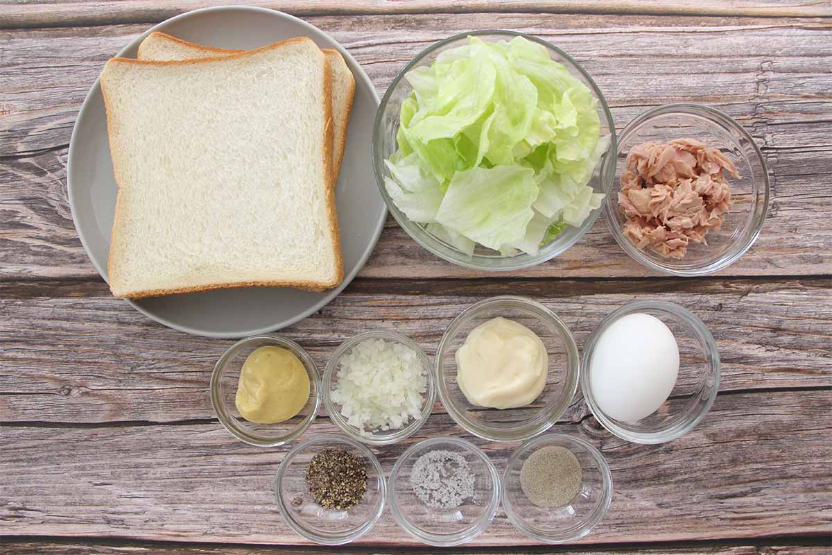 栗原はるみさん「ツナ＆エッグサンド」