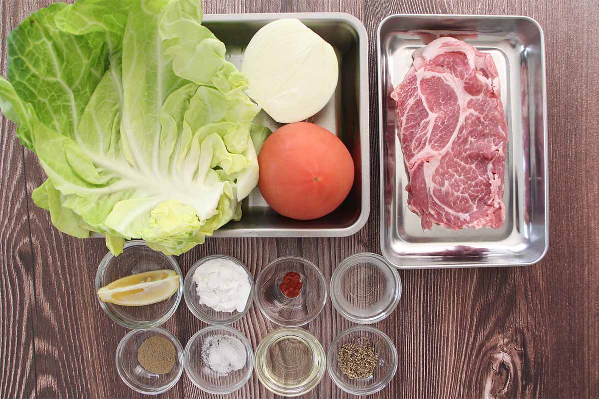 大原千鶴さん「豚肉と春キャベツのオイル蒸し」