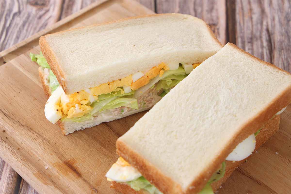 栗原はるみさん「ツナ＆エッグサンド」