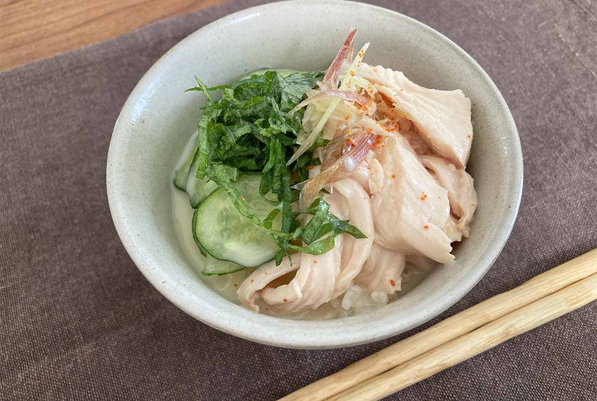 大原千鶴さん「鶏むね肉の冷や汁」