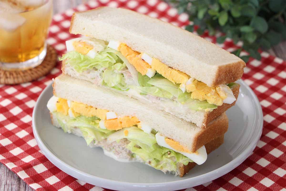 栗原はるみさん「ツナ＆エッグサンド」