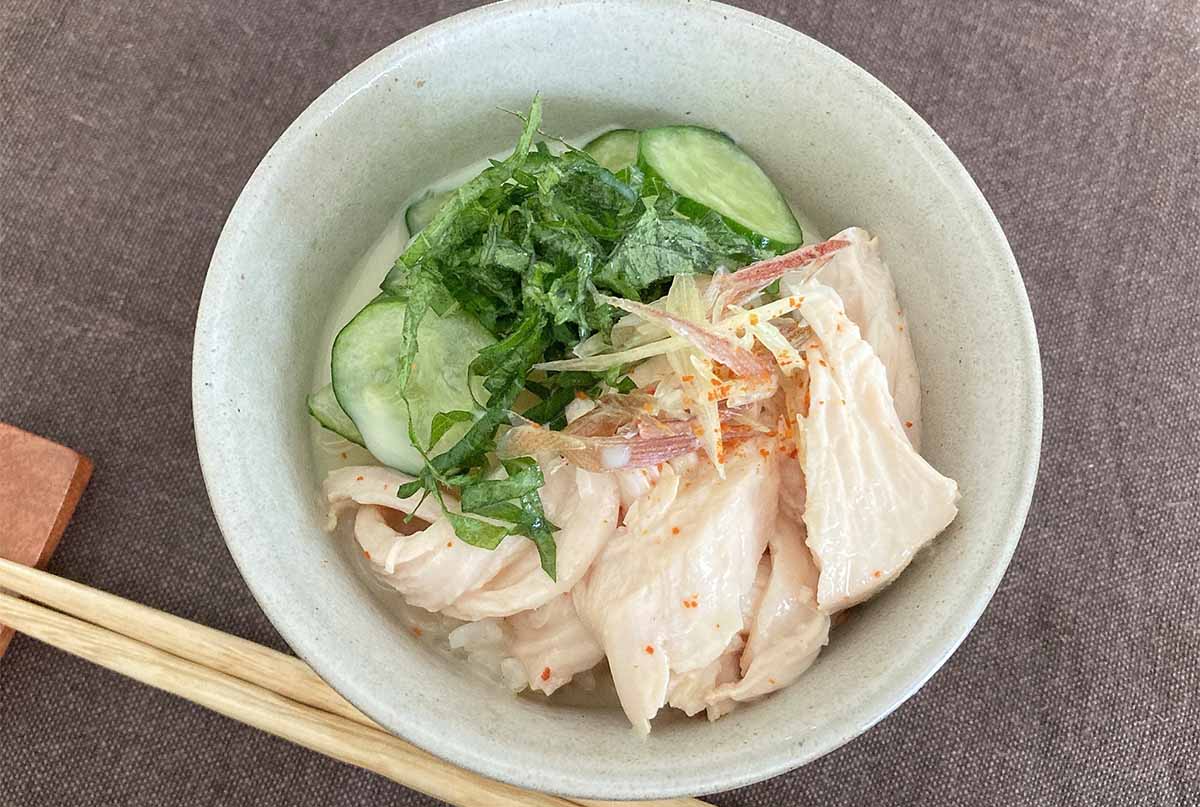 大原千鶴さん「鶏むね肉の冷や汁」