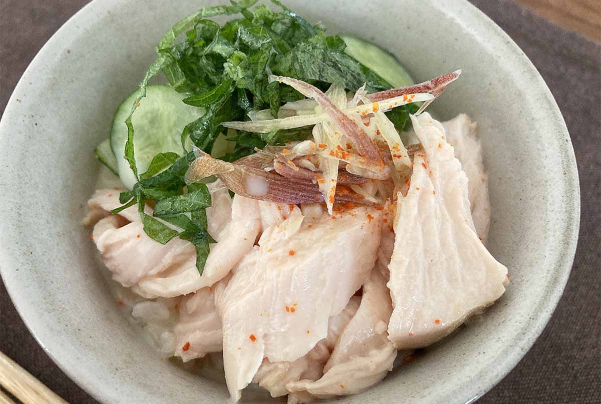 大原千鶴さん「鶏むね肉の冷や汁」