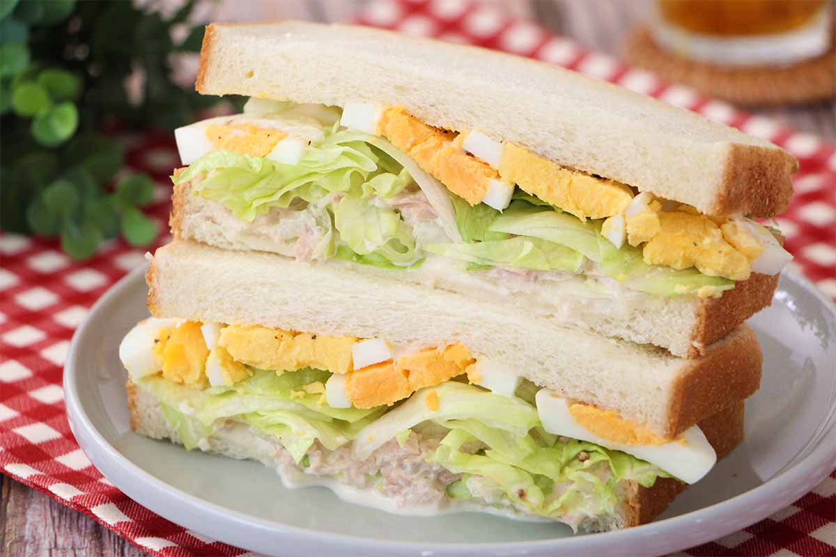 栗原はるみさん「ツナ＆エッグサンド」