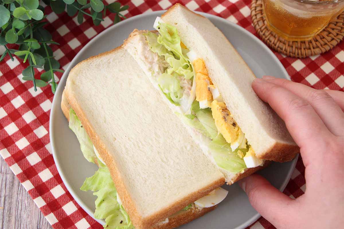 栗原はるみさん「ツナ＆エッグサンド」