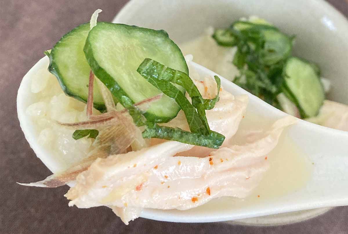 大原千鶴さん「鶏むね肉の冷や汁」