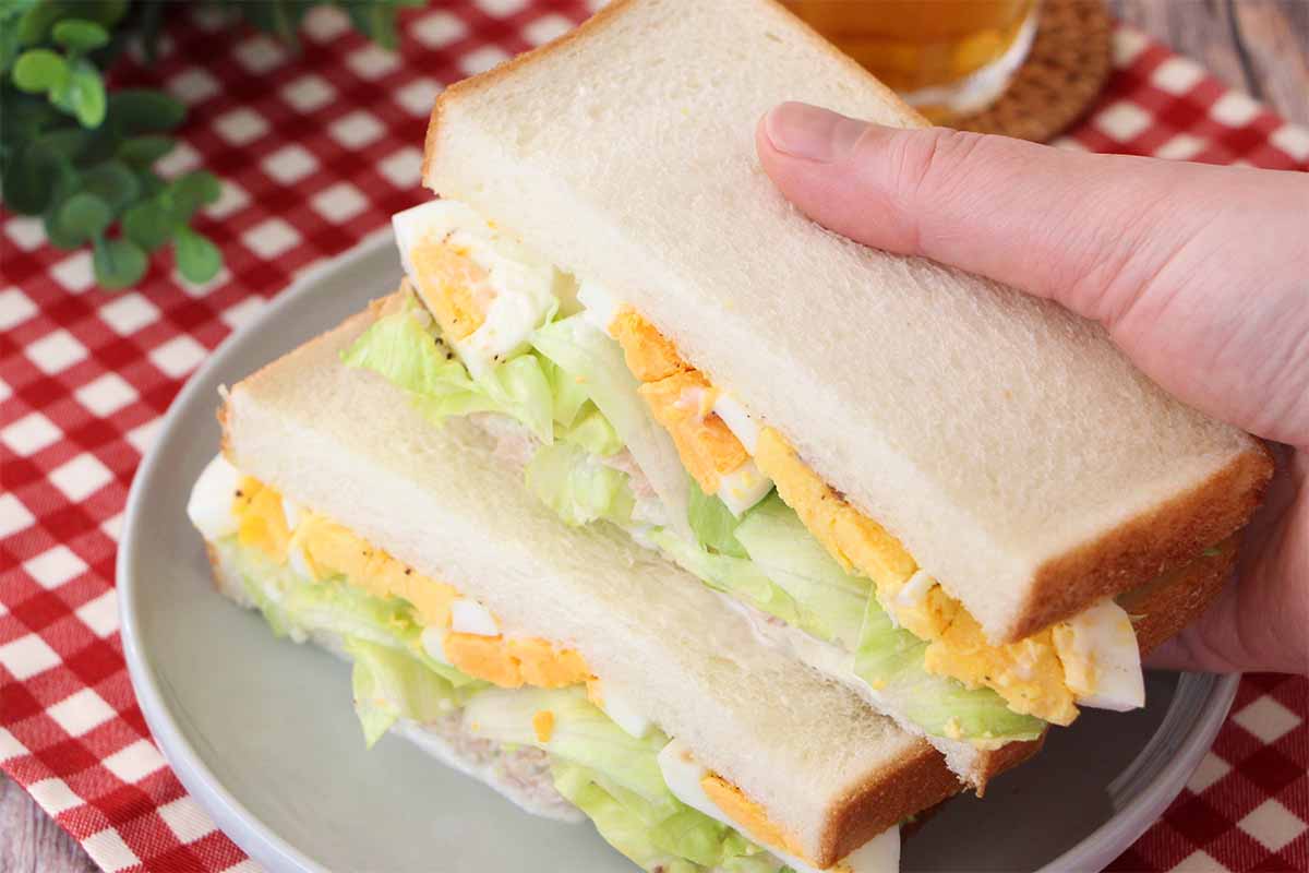 栗原はるみさん「ツナ＆エッグサンド」