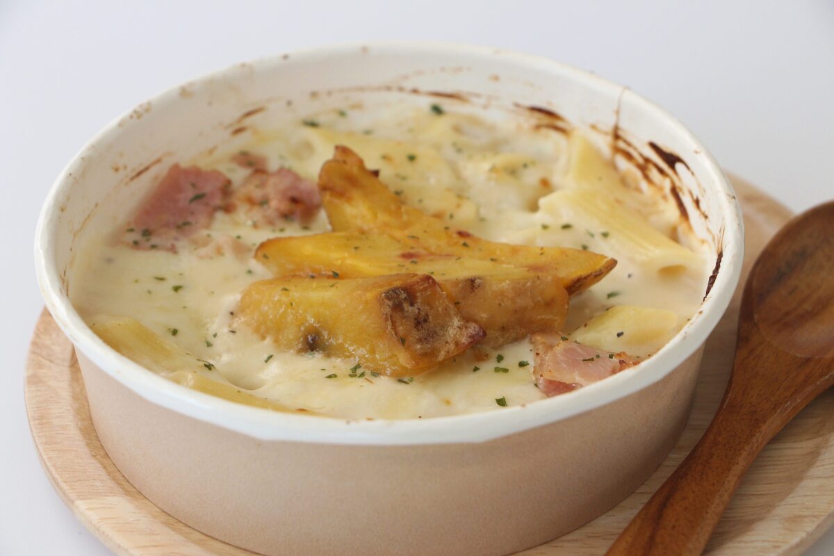 ファミリーマート「さつまいもとベーコンのクリームグラタン」