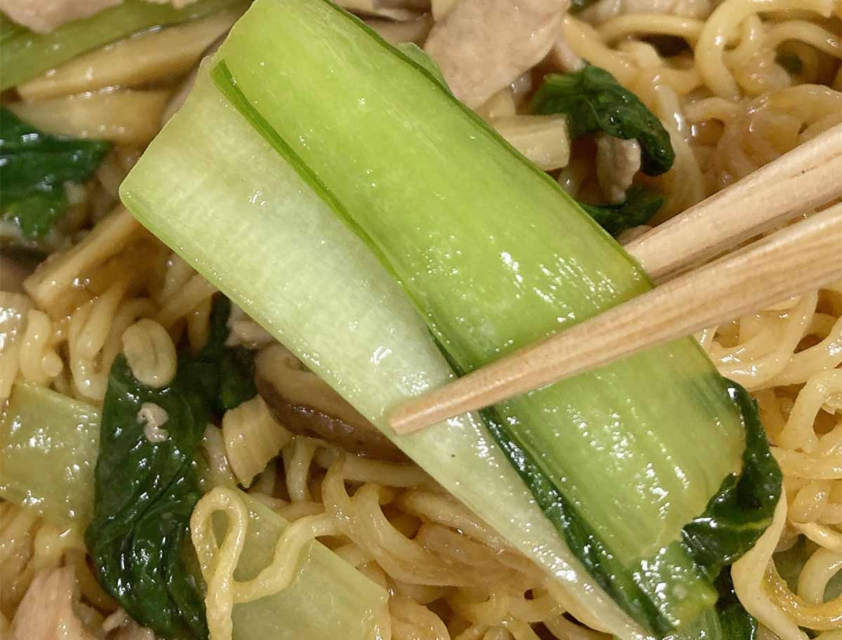 栗原はるみさん「豚肉と小松菜のあんかけ焼きそば」