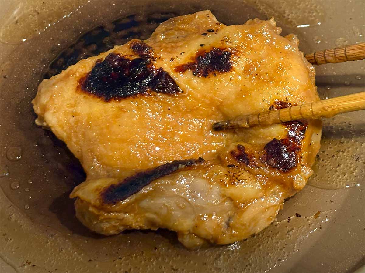 笠原将弘さん「ゆで鶏のみそ漬け焼き」