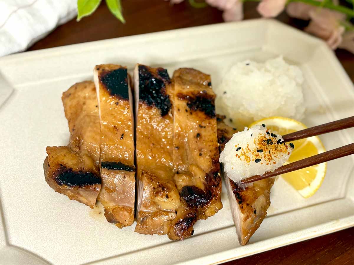 笠原将弘さん「ゆで鶏のみそ漬け焼き」