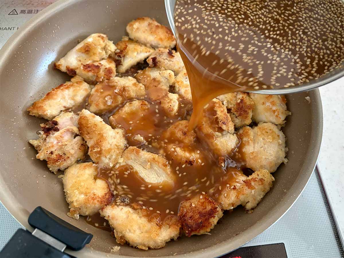 【メンズレシピ】鶏むね肉の味噌カツ煮